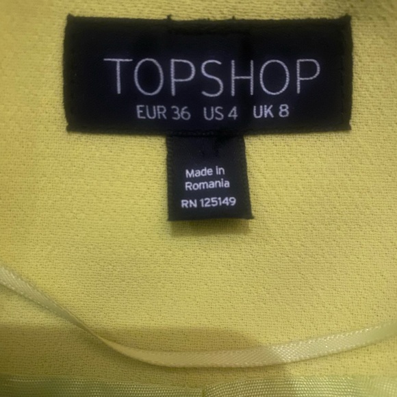 🌼 TOPSHOP Crepe Cropped Blazer Jacket - Picture 9 of 12